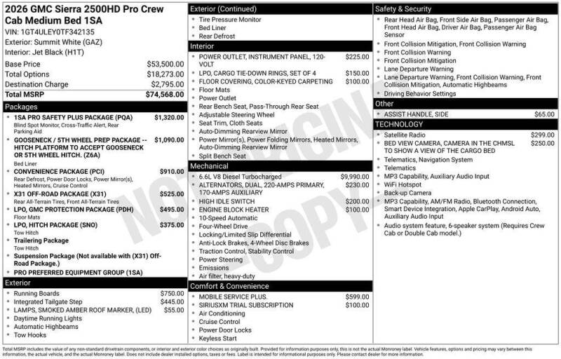 2026 GMC Sierra 2500HD