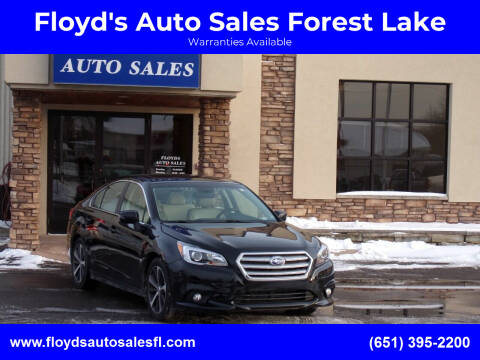 2015 Subaru Legacy for sale at Floyd's Auto Sales Forest Lake in Forest Lake MN