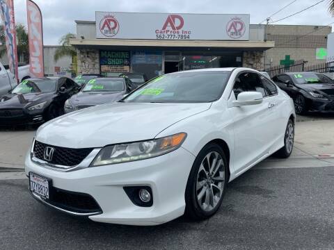 2014 Honda Accord for sale at AD CarPros, Inc. - Whittier in Whittier CA