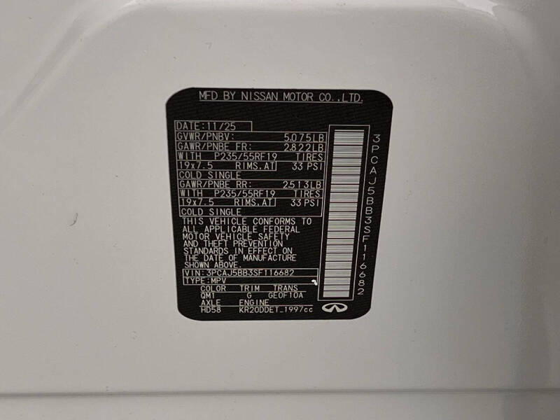 2025 Infiniti QX50 Luxe