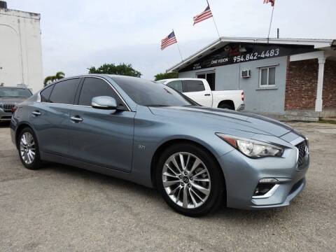 2020 Infiniti Q50 for sale at One Vision Auto in Hollywood FL
