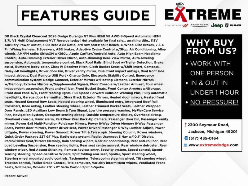 2026 Dodge Durango GT HEMI Plus
