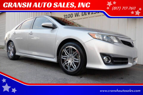 2014 Toyota Camry for sale at CRANSH AUTO SALES, INC in Arlington TX