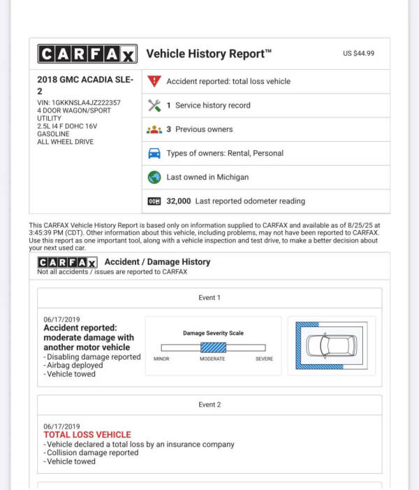 2018 GMC Acadia SLE-2