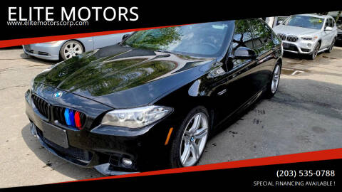 2015 BMW 5 Series for sale at ELITE MOTORS in West Haven CT