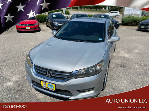 2013 Honda Accord for sale at Auto Union LLC in Virginia Beach VA