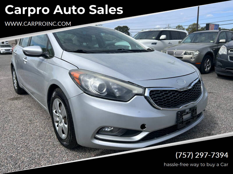 2016 Kia Forte for sale at Carpro Auto Sales in Chesapeake VA