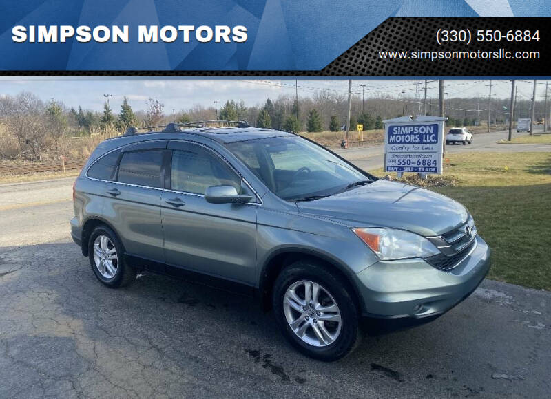 2010 Honda CR-V for sale at SIMPSON MOTORS in Youngstown OH