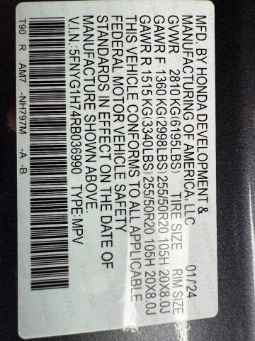 2024 Honda Pilot Touring