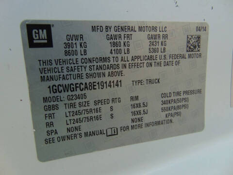2014 Chevrolet Express 2500
