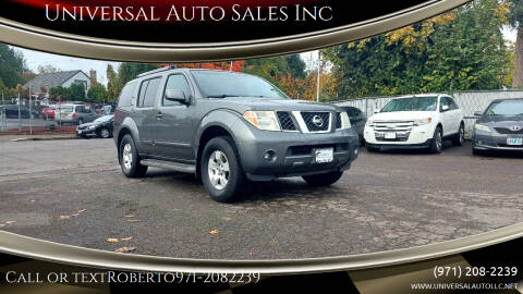 2006 Nissan Pathfinder for sale at Universal Auto Sales Inc in Salem OR