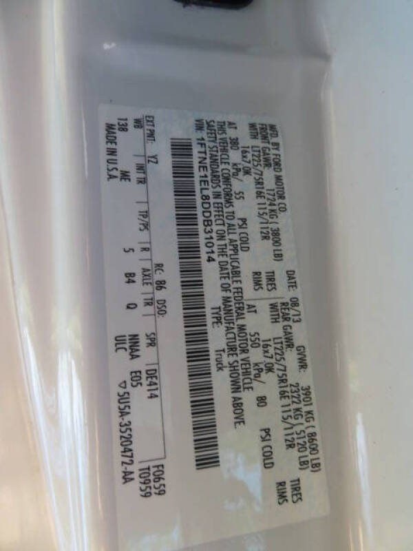 2013 Ford E-Series E-150