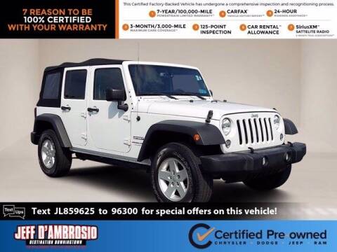 2018 Jeep Wrangler JK Unlimited for sale at Jeff D'Ambrosio Auto Group in Downingtown PA