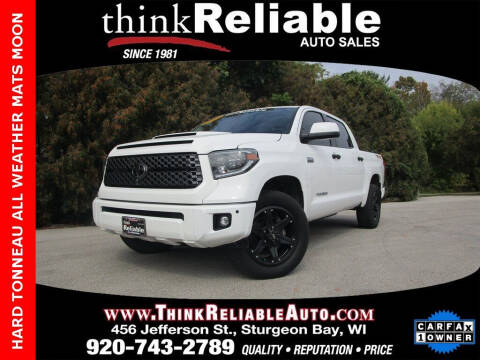 2020 Toyota Tundra for sale at RELIABLE AUTOMOBILE SALES, INC in Sturgeon Bay WI