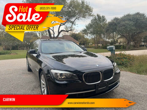 2011 BMW 7 Series for sale at CARWIN in Katy TX