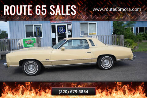 1977 Chevrolet Monte Carlo for sale at Route 65 Sales in Mora MN