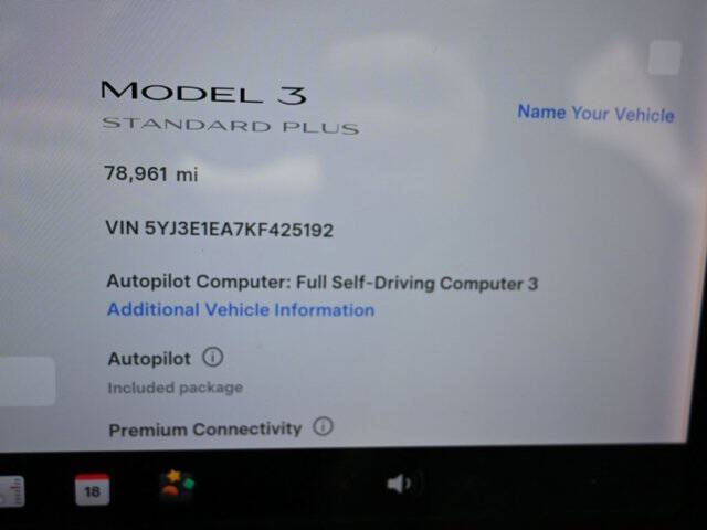 2019 Tesla Model 3 Standard Range Plus
