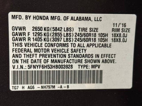 2017 Honda Pilot EX-L