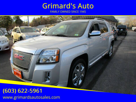 2013 GMC Terrain for sale at Grimard's Auto in Hooksett NH