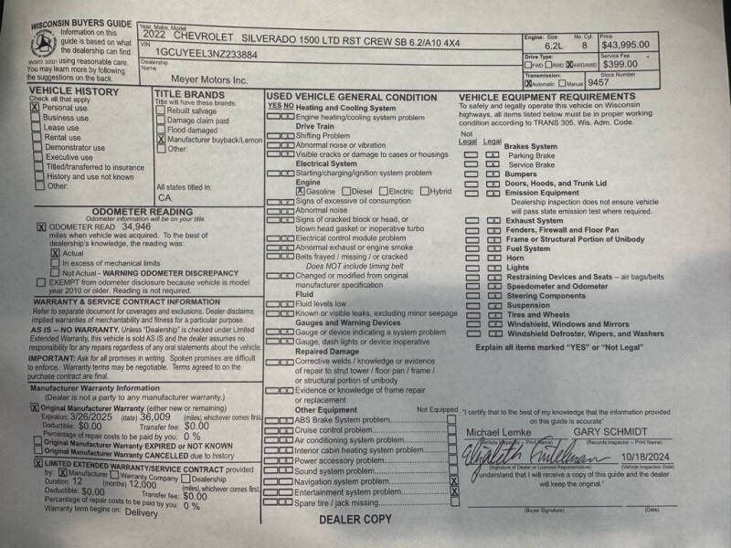 2022 Chevrolet Silverado 1500 Limited