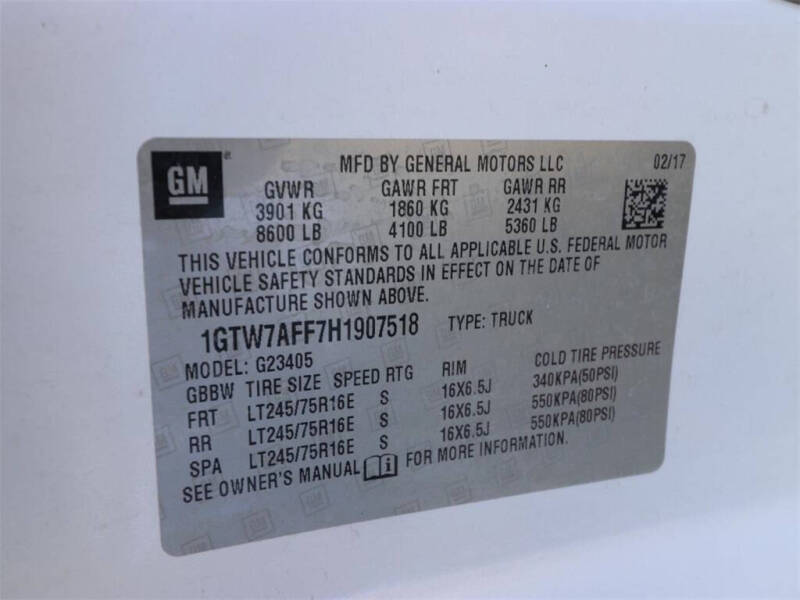 2017 GMC Savana 2500