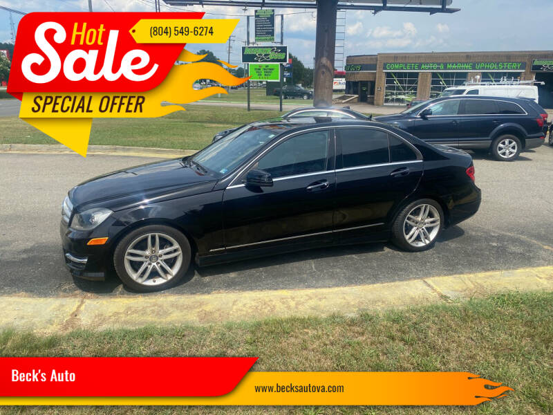 2012 Mercedes-Benz C-Class for sale at Beck's Auto in Chesterfield VA