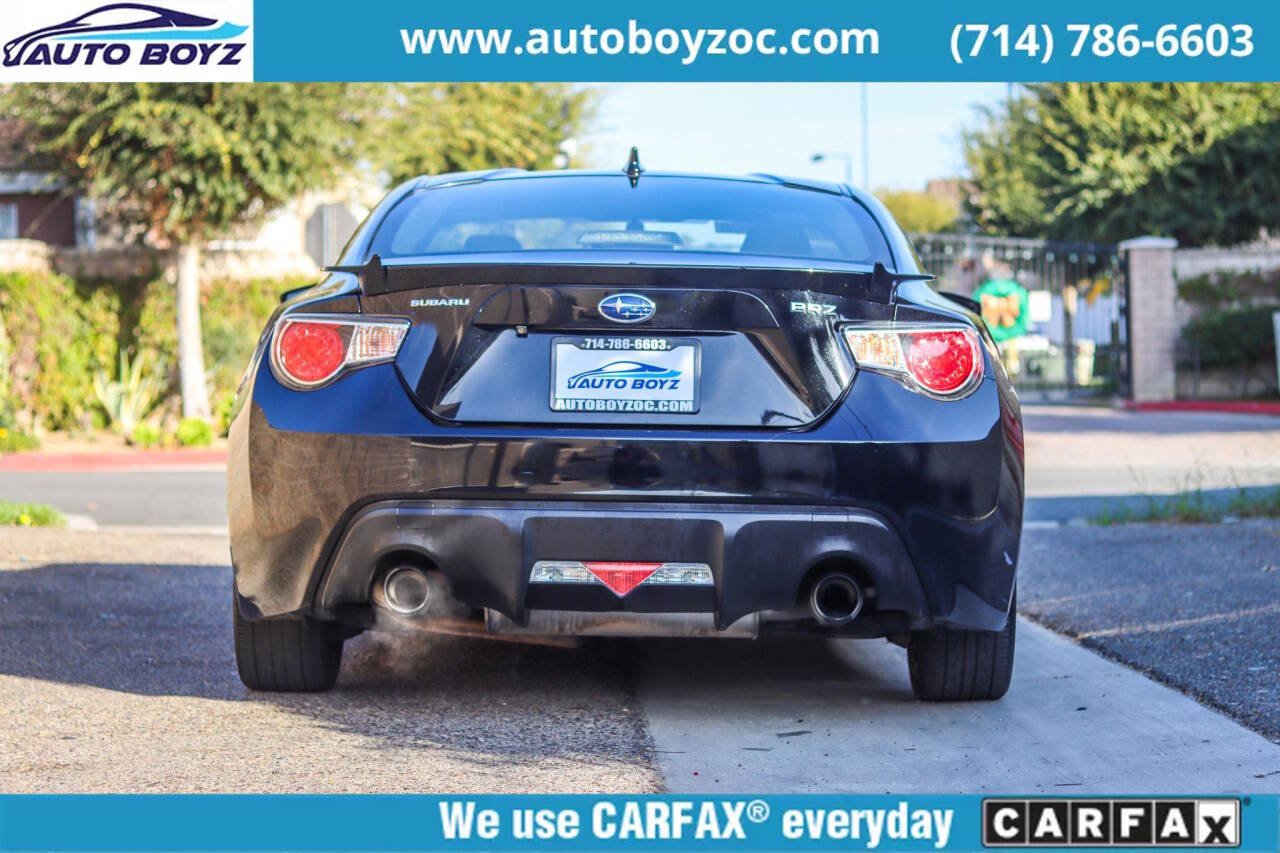 2016 Subaru BRZ for sale at Auto Boyz in Garden Grove, CA