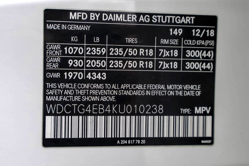 2019 Mercedes-Benz GLA GLA 250