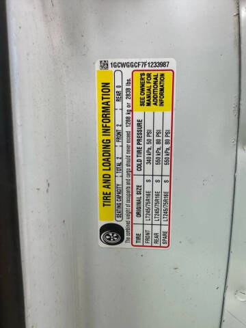 2015 Chevrolet Express 2500