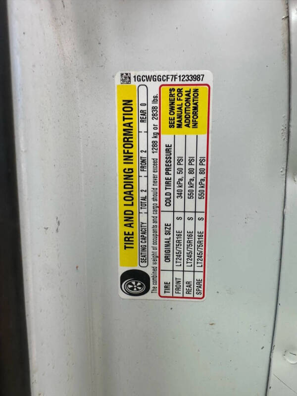 2015 Chevrolet Express 2500