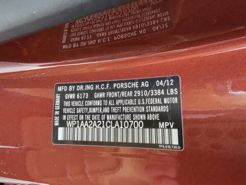 2012 Porsche Cayenne Tiptronic