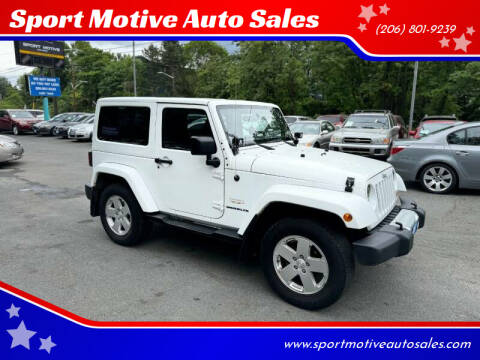 2012 Jeep Wrangler for sale at Sport Motive Auto Sales in Seattle WA