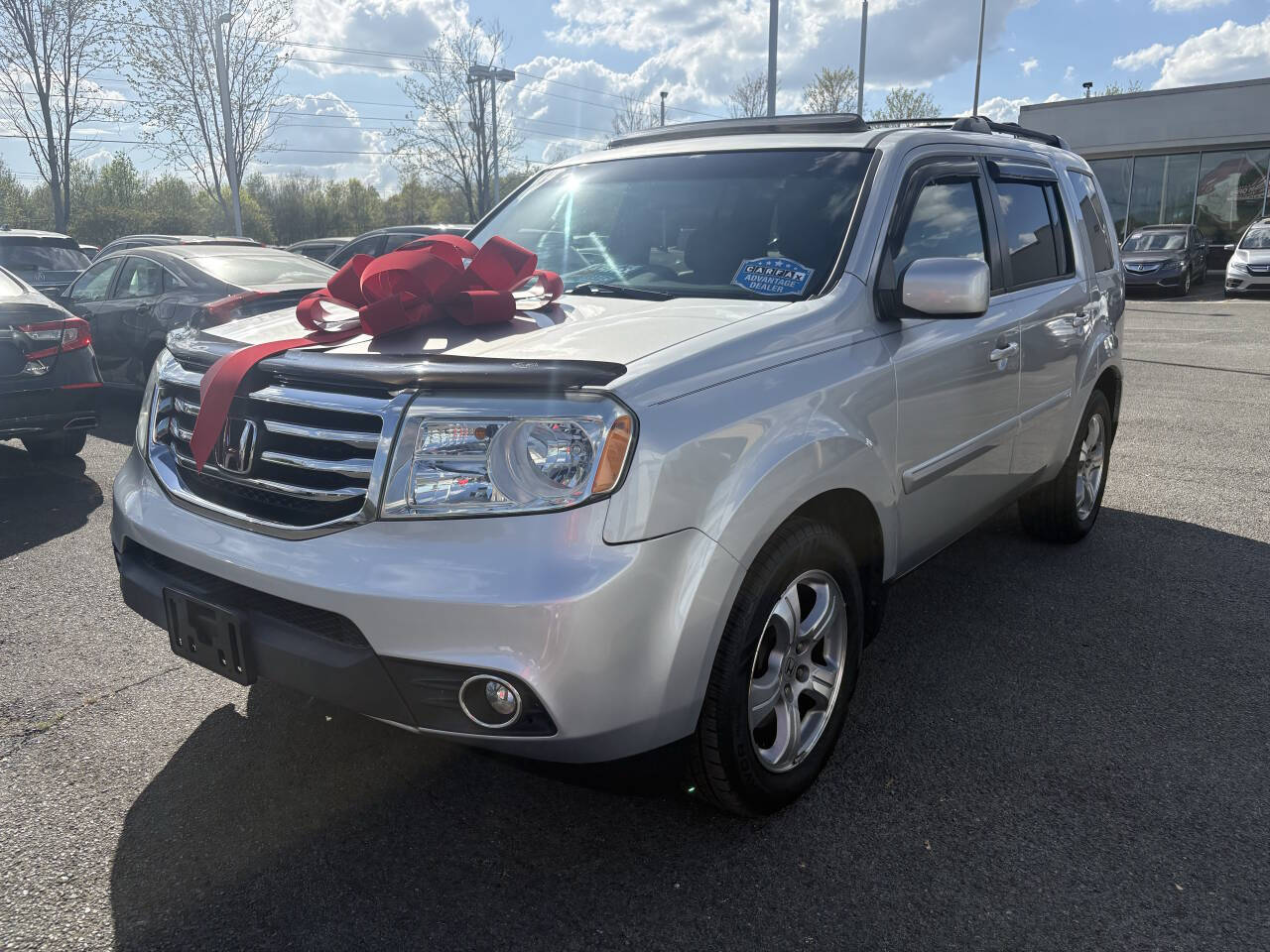 Silver 2012 Honda Pilot EX-L 4x4 EX-L 4dr SUV 1