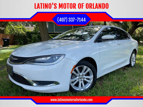 2016 Chrysler 200 for sale at LATINO'S MOTOR OF ORLANDO in Orlando FL