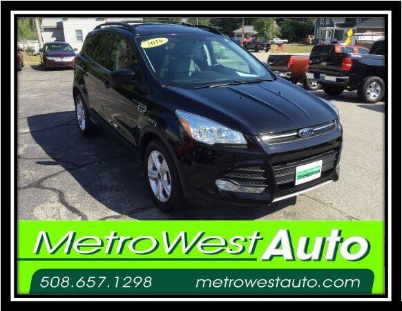 2016 Ford Escape for sale at Metro West Auto in Bellingham MA