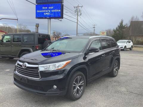 2016 Toyota Highlander for sale at Mill Street Motors in Worcester MA