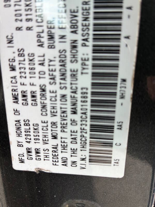 2012 Honda Accord LX