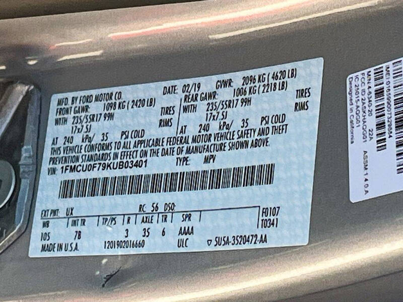 2019 Ford Escape S