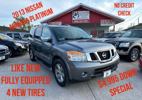 2013 Nissan Armada for sale at Coqui Auto Sales in La Feria TX