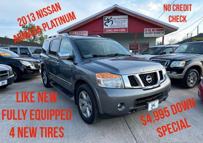 2013 Nissan Armada for sale at Coqui Auto Sales in La Feria TX