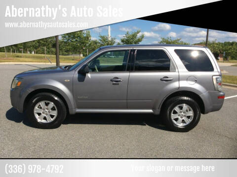 2008 Mercury Mariner for sale at Abernathy's Auto Sales in Kernersville NC