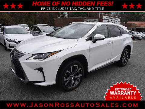 2018 Lexus RX 350L for sale at Jason Ross Auto Sales in Burlington NC