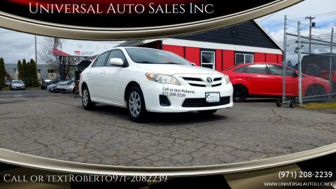 2011 Toyota Corolla for sale at Universal Auto Sales Inc in Salem OR
