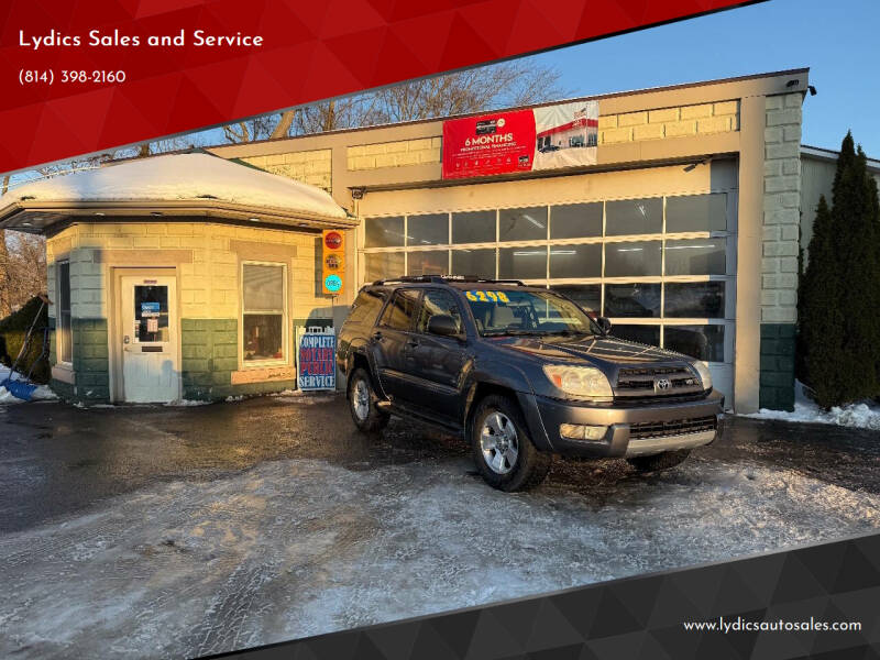 2004 Toyota 4Runner for sale at Lydics Sales and Service in Cambridge Springs PA