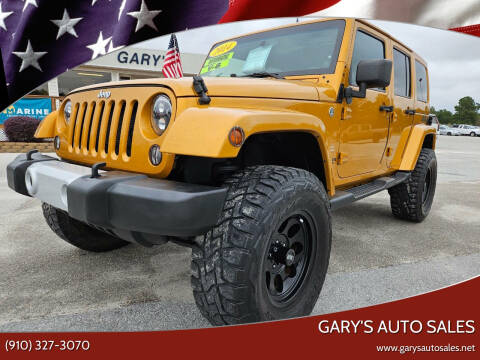 2014 Jeep Wrangler Unlimited for sale at Gary's Auto Sales in Sneads Ferry NC