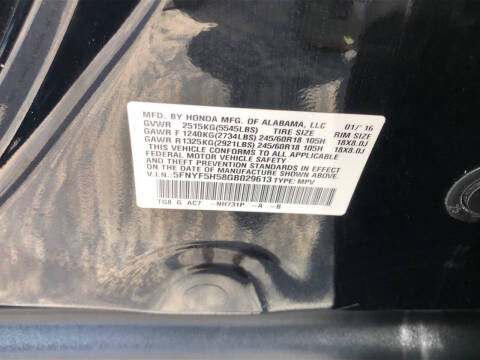 2016 Honda Pilot EX-L