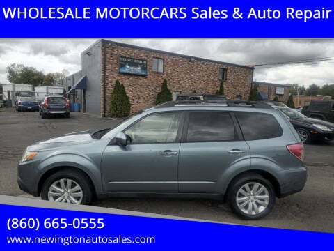 2012 Subaru Forester for sale at WHOLESALE MOTORCARS Sales & Auto Repair in Newington CT