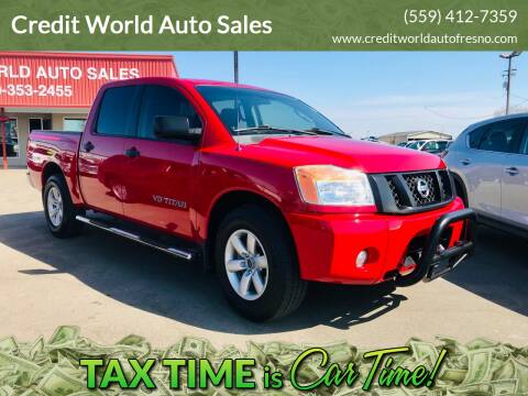 2011 Nissan Titan for sale at Credit World Auto Sales in Fresno CA