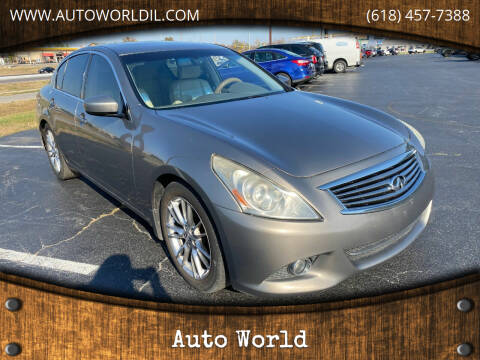 2011 Infiniti G37 Sedan for sale at Auto World in Carbondale IL