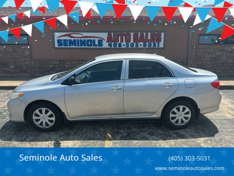 2010 Toyota Corolla for sale at Seminole Auto Sales in Seminole OK